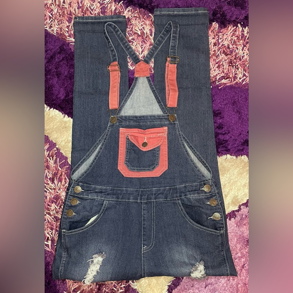 American Quality Denim Overalls Size 15 Woman